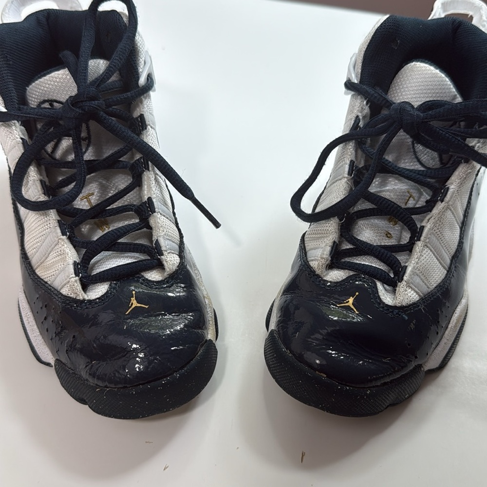 Nike Air Jordan 6 Rings Blue & White Boys Size 1Y - Picture 7 of 7